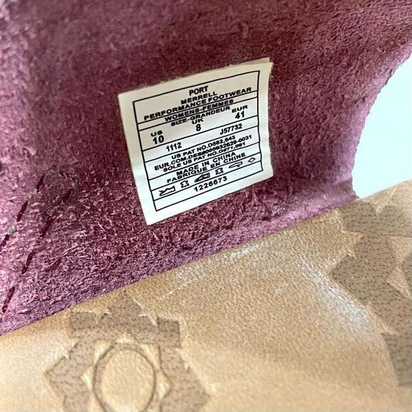 MERRELL Shudra Slip-on Sandals in Port Red (sz 41) - Picture 7 of 9